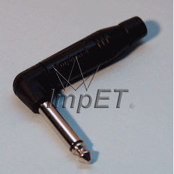 Wtyk JACK mono AMPHENOL (kątowy)